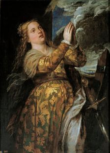 Saint Catherine of Alexandria, c1560. Creator: Titian