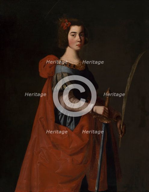 Saint Catherine of Alexandria, c1650-1660. Creator: Zurbarán, Francisco, de (1598-1664).