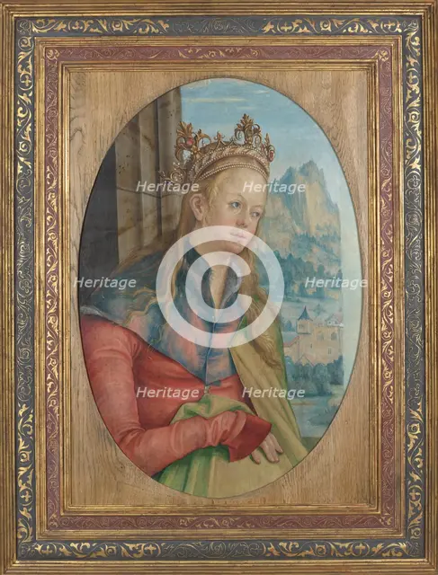 Saint Catherine of Alexandria-Fragment of a Triptych Wing, c1511. Creator: Hans von Kulmbach.
