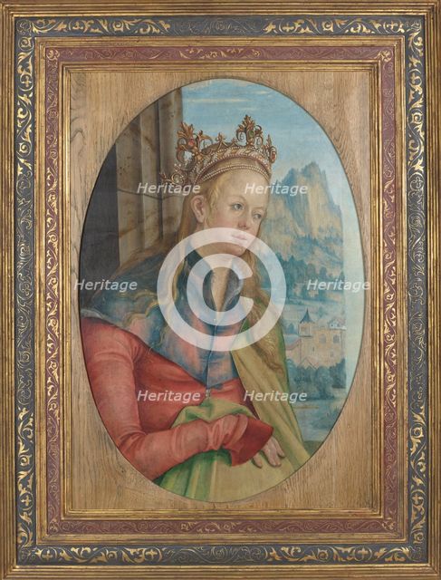 Saint Catherine of Alexandria-Fragment of a Triptych Wing, c1511. Creator: Hans von Kulmbach.