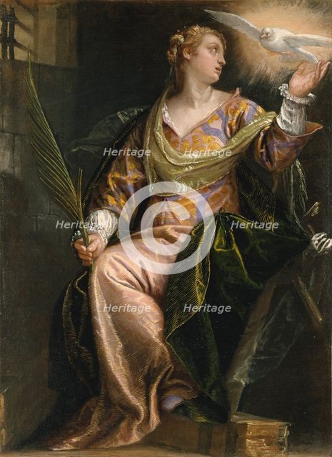 Saint Catherine of Alexandria in Prison, ca. 1580-85. Creator: Paolo Veronese.