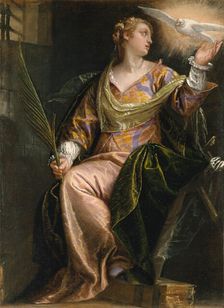 Saint Catherine of Alexandria in Prison, ca. 1580-85. Creator: Paolo Veronese