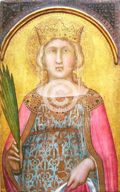 Saint Catherine of Alexandria, shortly after 1342. Creator: Pietro Lorenzetti.