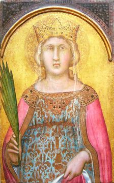 Saint Catherine of Alexandria, shortly after 1342. Creator: Pietro Lorenzetti