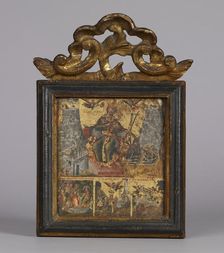 Saint Catherine of Alexandria with Three Scenes from Her Life, 18th century. Creator: Unknown