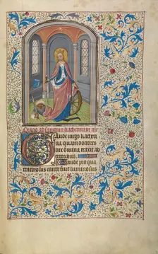 Saint Catherine; Arenberg Hours, early 1460s. Creator: Willem Vrelant