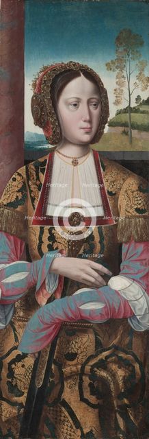 Saint Catherine, c. 1520. Creator: Master of the Holy Blood (Netherlandish).