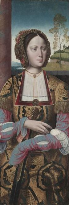 Saint Catherine, c. 1520. Creator: Master of the Holy Blood (Netherlandish)