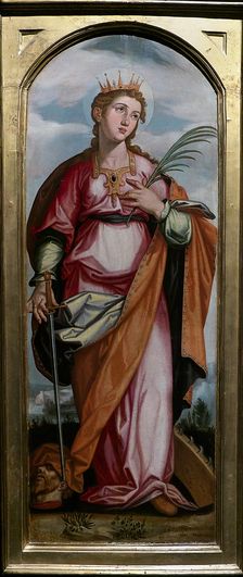 Saint Catherine, c1608. Creator: Francisco Pacheco