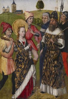 Saint Catherine Confronting the Emperor, c1480. Creator: Unknown
