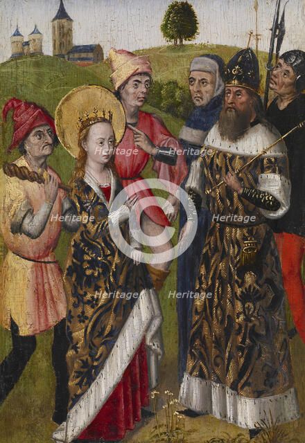 Saint Catherine Confronting the Emperor, c1480. Creator: Unknown.