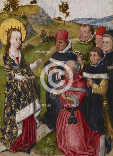 Saint Catherine Converting the Scholars, c1480. Creator: Unknown.