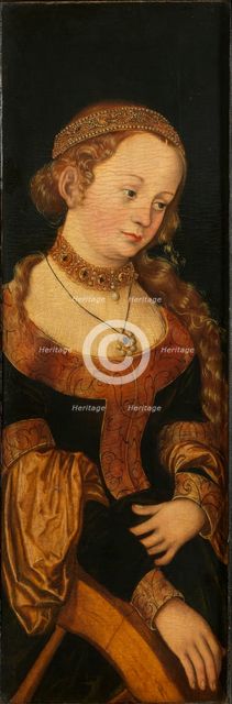 Saint Catherine, Early16th cen.. Creator: Cranach, Lucas, the Elder (1472-1553).