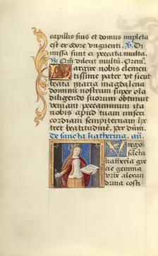 Saint Catherine; Poncher Hours, about 1500. Creator: Master of Jacques de Besancon