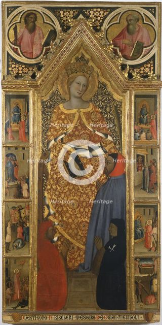 Saint Catherine with scenes from her life, End of 14th cen. Artist: Giovanni del Biondo (active 1356-1399)