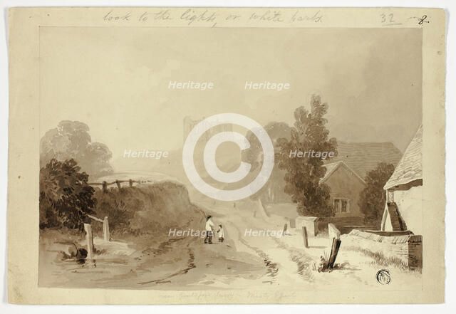 Saint Catherine's Hill, Guildford, n.d. Creator: Thomas Girtin.