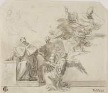 Saint called to Papal Chair, n.d. Creator: Domenico Mondo
