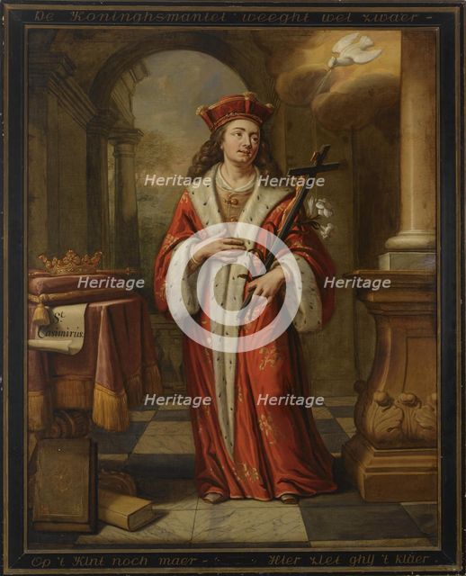Saint Casimir Jagiellon. Artist: Collenius, Herman (1650-1723)