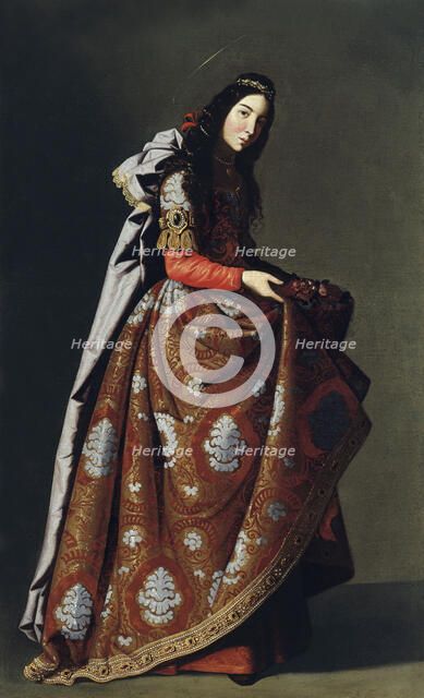 Saint Casilda of Toledo, ca 1630-1634. Artist: Zurbarán, Francisco, de (1598-1664)