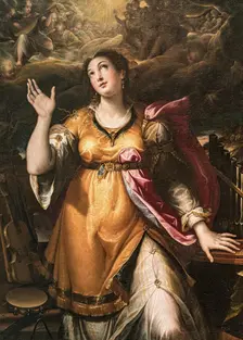 Saint Cecilia, 1580. Creator: Calvaert, Denys (ca 1540-1619)