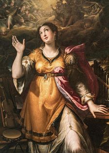 Saint Cecilia, 1580. Creator: Calvaert, Denys (ca 1540-1619)
