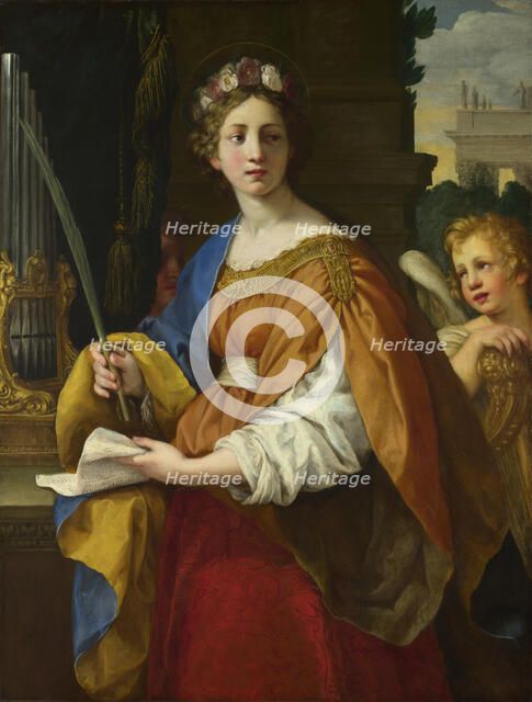 Saint Cecilia, 1620-1625. Artist: Cortona, Pietro da (1596-1669)