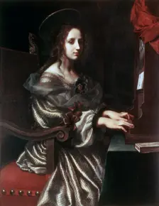 Saint Cecilia 1640s. Creator: Carlo Dolci