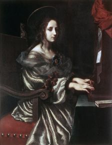 Saint Cecilia 1640s. Creator: Carlo Dolci