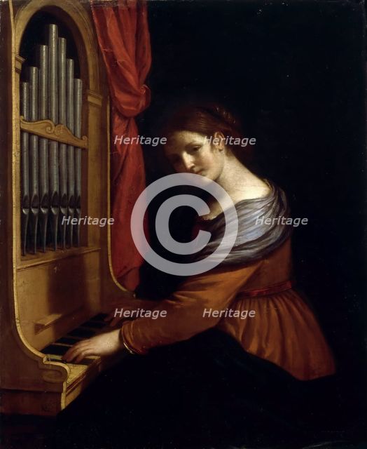 Saint Cecilia, 1642. Creator: Guercino (1591-1666).