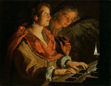 Saint Cecilia and the Angel
