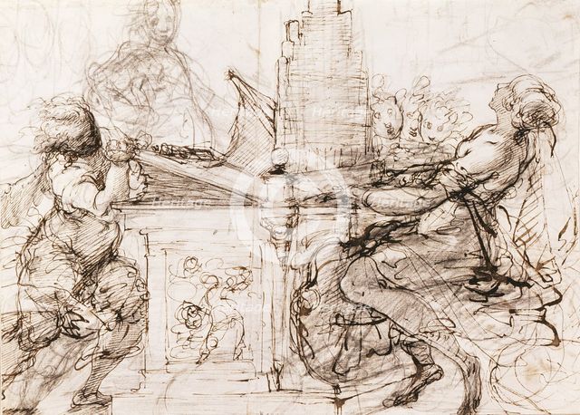 Saint Cecilia at the Organ, 1620-1629. Artist: Crespi, Daniele (1598-1630)