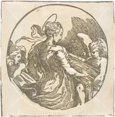 Saint Cecilia, c. 1530. Creator: Antonio da Trento