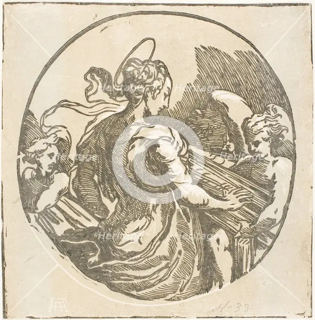 Saint Cecilia, c. 1530. Creator: Antonio da Trento.
