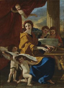 Saint Cecilia, c. 1635. Artist: Poussin, Nicolas (1594-1665)