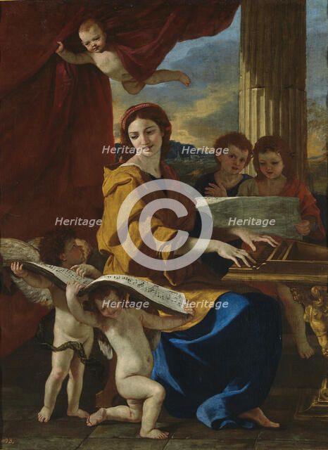 Saint Cecilia, c. 1635. Artist: Poussin, Nicolas (1594-1665)