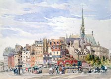 Saint Chapelle and Palace of Justice c1822-1878. Artist: Charles Claude Pyne
