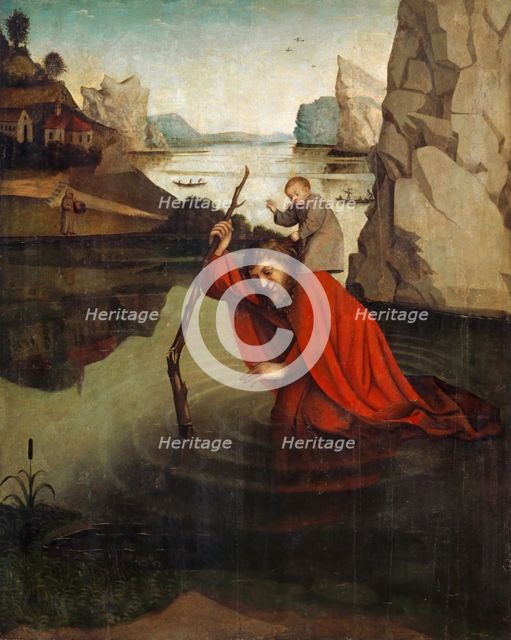 Saint Christopher, 1440. Creator: Konrad Witz.