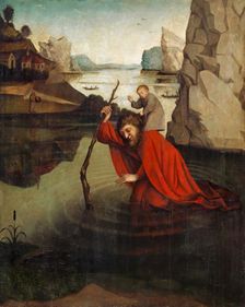 Saint Christopher, 1440. Creator: Konrad Witz