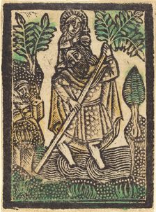 Saint Christopher, 1470/1480. Creator: Workshop of the Master of the Aachen Madonna
