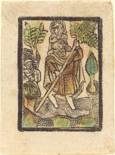 Saint Christopher, 1470/1480. Creator: Workshop of the Master of the Aachen Madonna