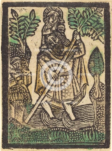 Saint Christopher, 1470/1480. Creator: Workshop of the Master of the Aachen Madonna.