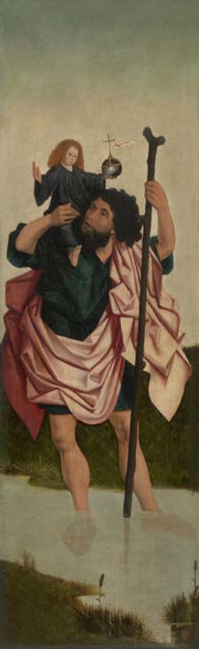 Saint Christopher, 1475-1499. Creator: Master of the Antwerp Triptych of the Virgin
