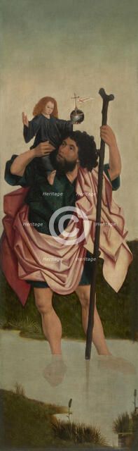 Saint Christopher, 1475-1499. Creator: Master of the Antwerp Triptych of the Virgin.