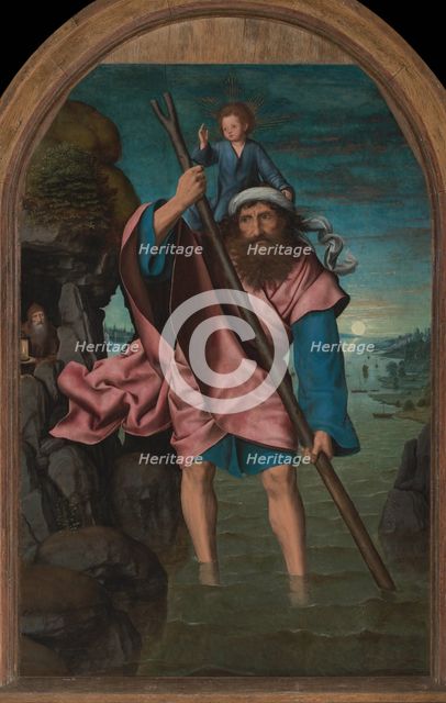 Saint Christopher, 1490. Creator: Massys, Quentin (1466-1530).