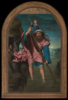 Saint Christopher, 1490. Creator: Quentin Metsys I