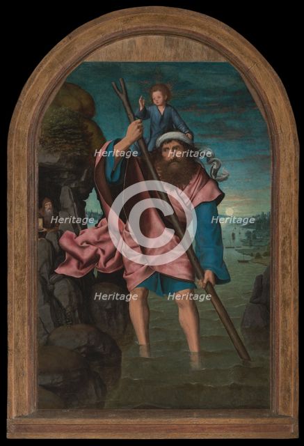 Saint Christopher, 1490. Creator: Quentin Metsys I.