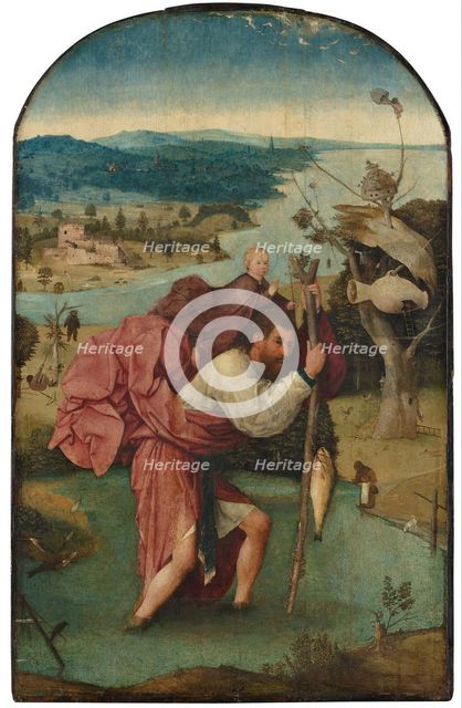 Saint Christopher, 1490s. Artist: Bosch, Hieronymus (c. 1450-1516)