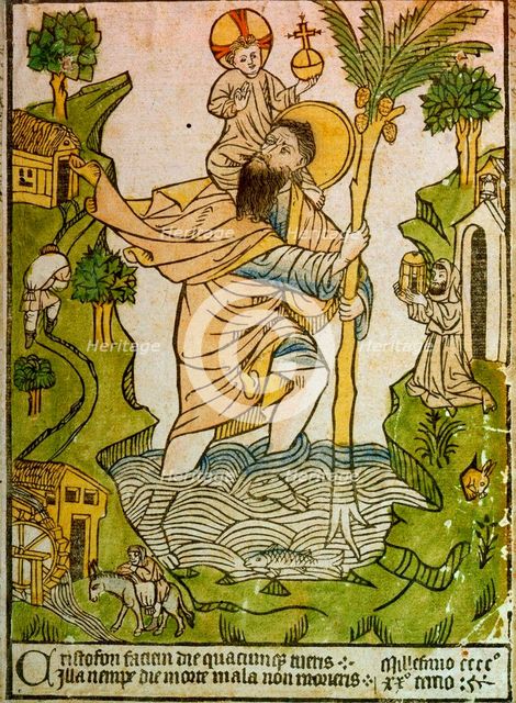 Saint Christopher, 1423.