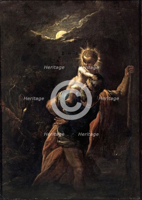 Saint Christopher, 1598. Creator: Adam Elsheimer.