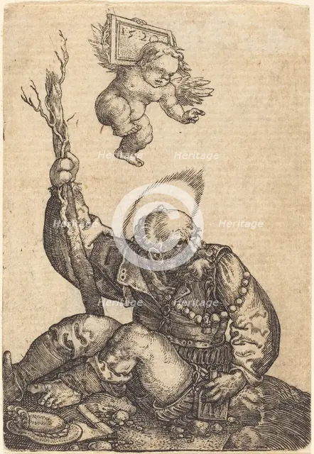 Saint Christopher, 1520. Creator: Barthel Beham.